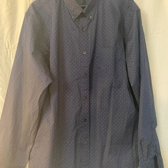 Uniqlo Polka dot Navy XL Shirt - Picture 5 of 5